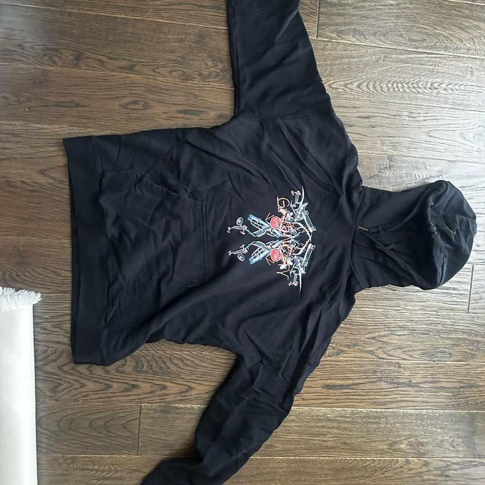 Givenchy Black Crew Neck Sweater with Logo Detail